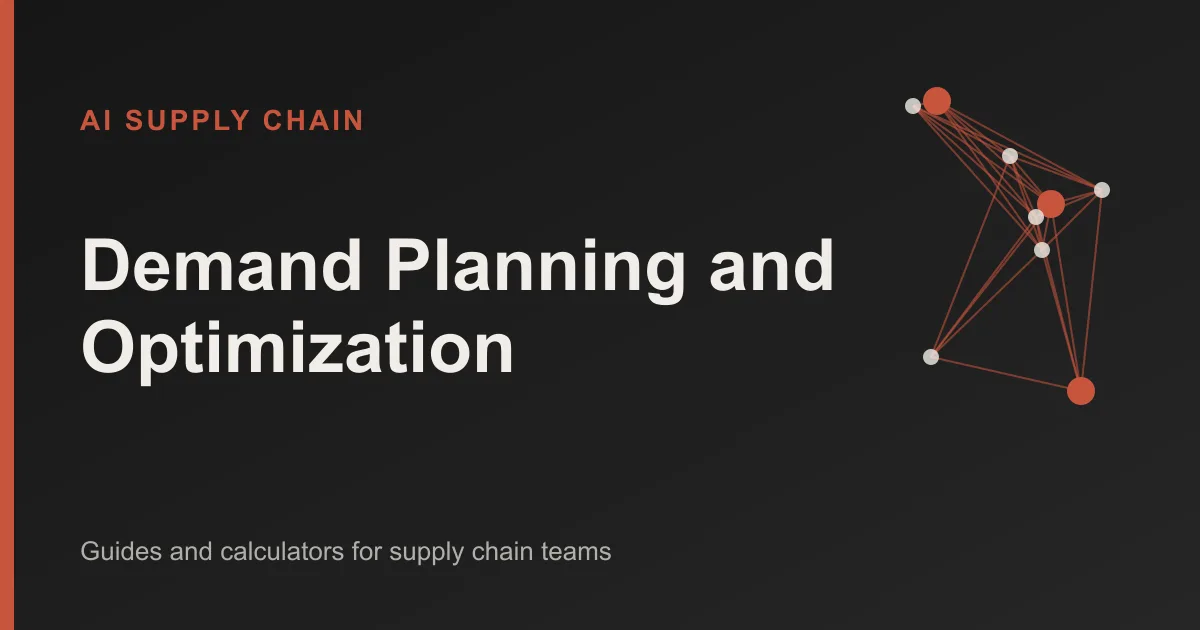 Demand Planning and Optimization: AI Supply Chain topic cover