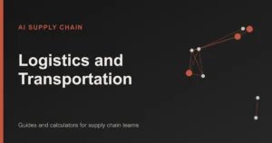 Logistics and Transportation: AI Supply Chain topic cover