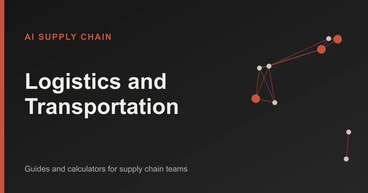 Logistics and Transportation: AI Supply Chain topic cover