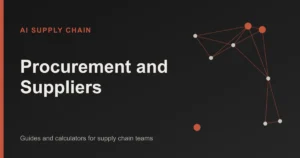 Procurement and Suppliers: AI Supply Chain topic cover