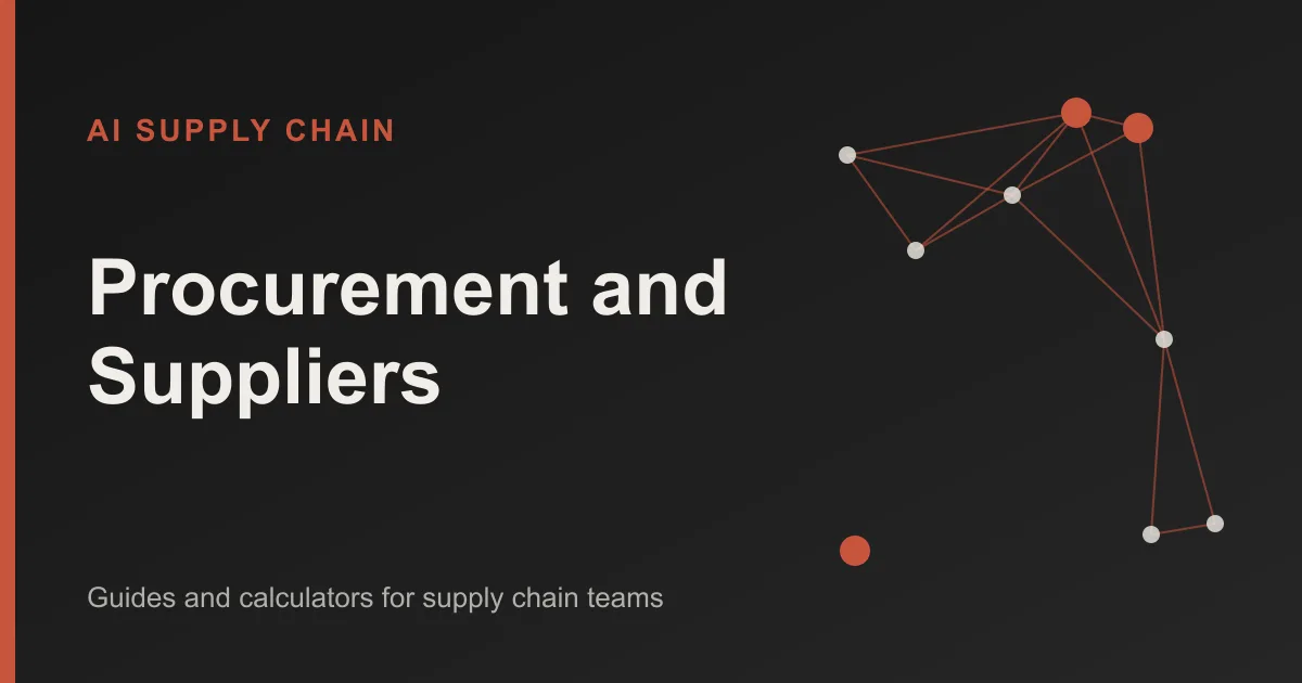 Procurement and Suppliers: AI Supply Chain topic cover