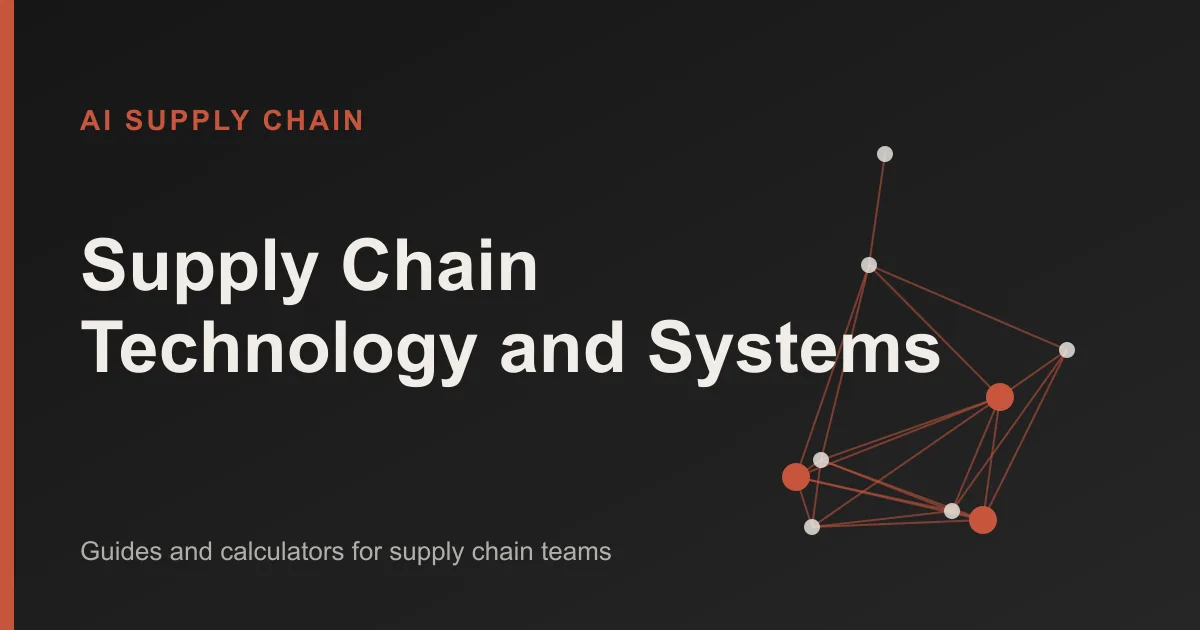 Supply Chain Technology and Systems: AI Supply Chain topic cover