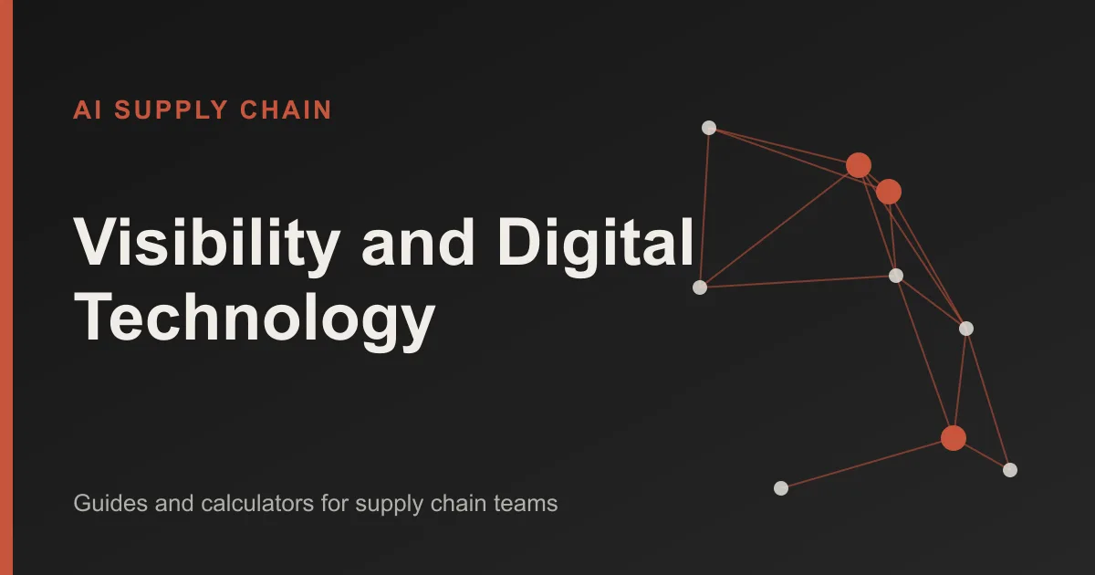 Visibility and Digital Technology: AI Supply Chain topic cover