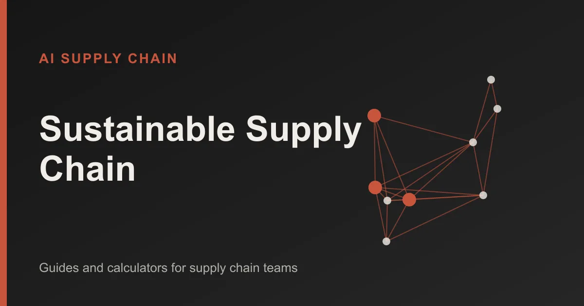 Sustainable Supply Chain: AI Supply Chain topic cover